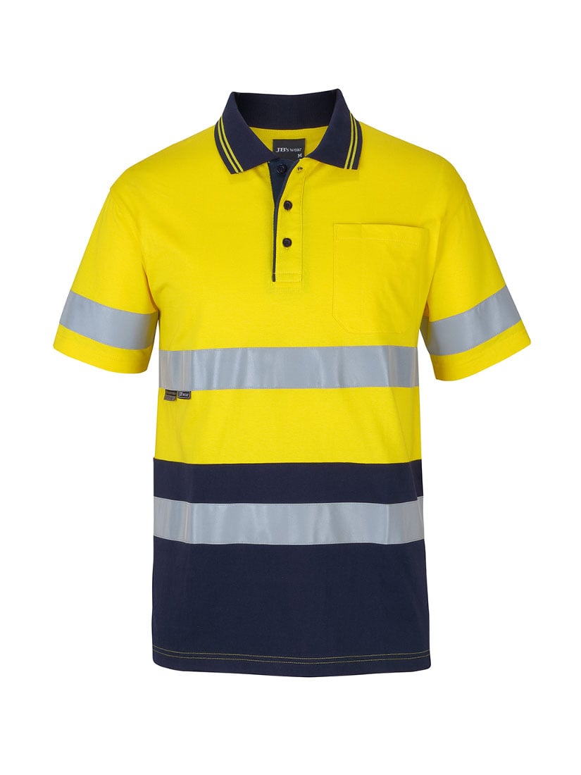 Hi Vis D+N Short Sleeve Cotton Polo