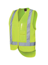 Hi Vis D+N Zip Drop Tail H Pattern Vest