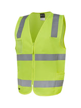 Hi Vis D+N Zip Safety Vest