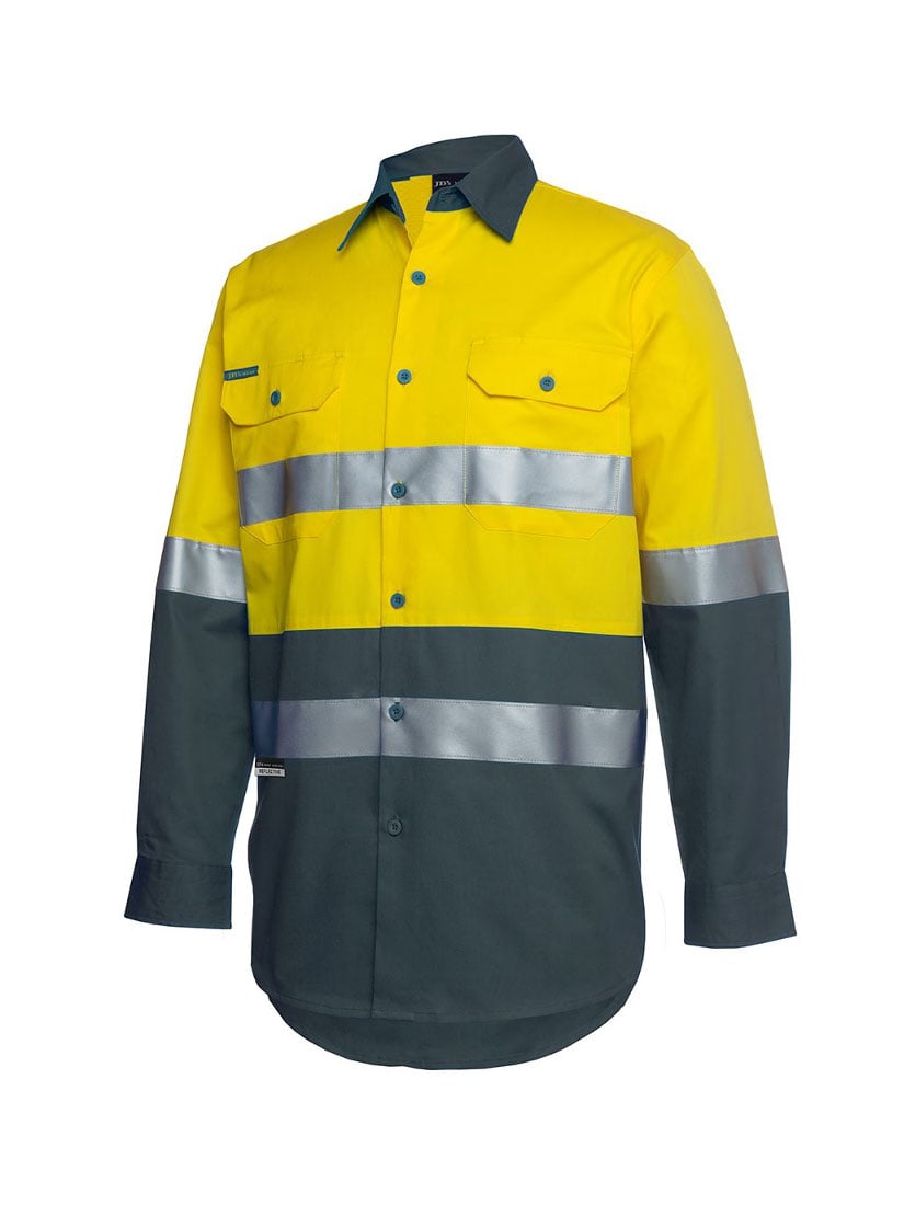 Hi Vis D+N Long Sleeve 150G Work Shirt