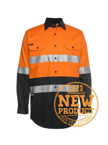 Hi Vis D+N Long Sleeve 150G Work Shirt