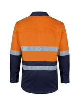 Hi Vis D+N Long Sleeve Stretch Work Shirt