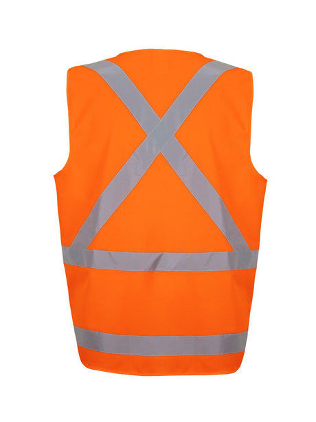 NSW/QLD Rail (D+N) Zip X-Back Safety Vest