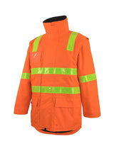 Hi Vis Vic Road D+N Zip Off Sleeve Long Line Jacket