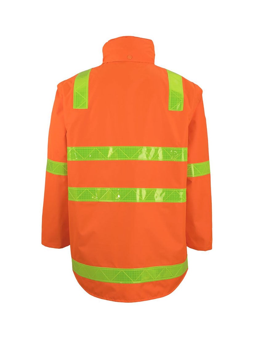 Hi Vis Vic Road D+N Zip Off Sleeve Long Line Jacket