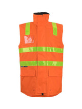 Hi Vis Vic Road D+N Zip Off Sleeve Long Line Jacket