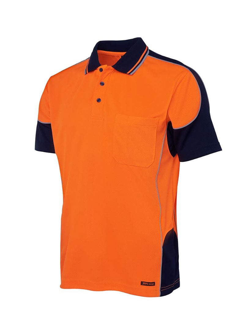 Hi Vis Contrast Piping Polo