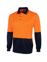 Hi Vis Long Sleeve Jacquard Polo