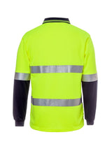 Hi Vis Long Sleeve D+N Cotton Back Polo