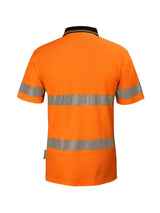 Hi Vis D+N Cotton Back Segmented Tape Polo