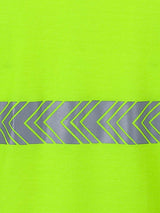 JB's Wear - Hi Vis polo shirt with reflective chevron tape on neon yellow fabric.