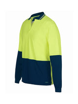 Hi Vis Long Sleeve Non Button Polo