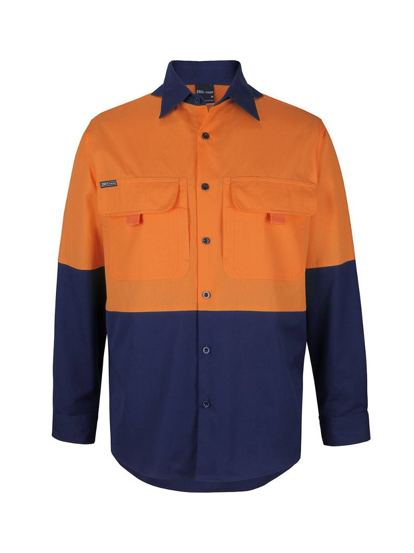 Hi Vis Ripstop Long Sleeve Fishing Shirt