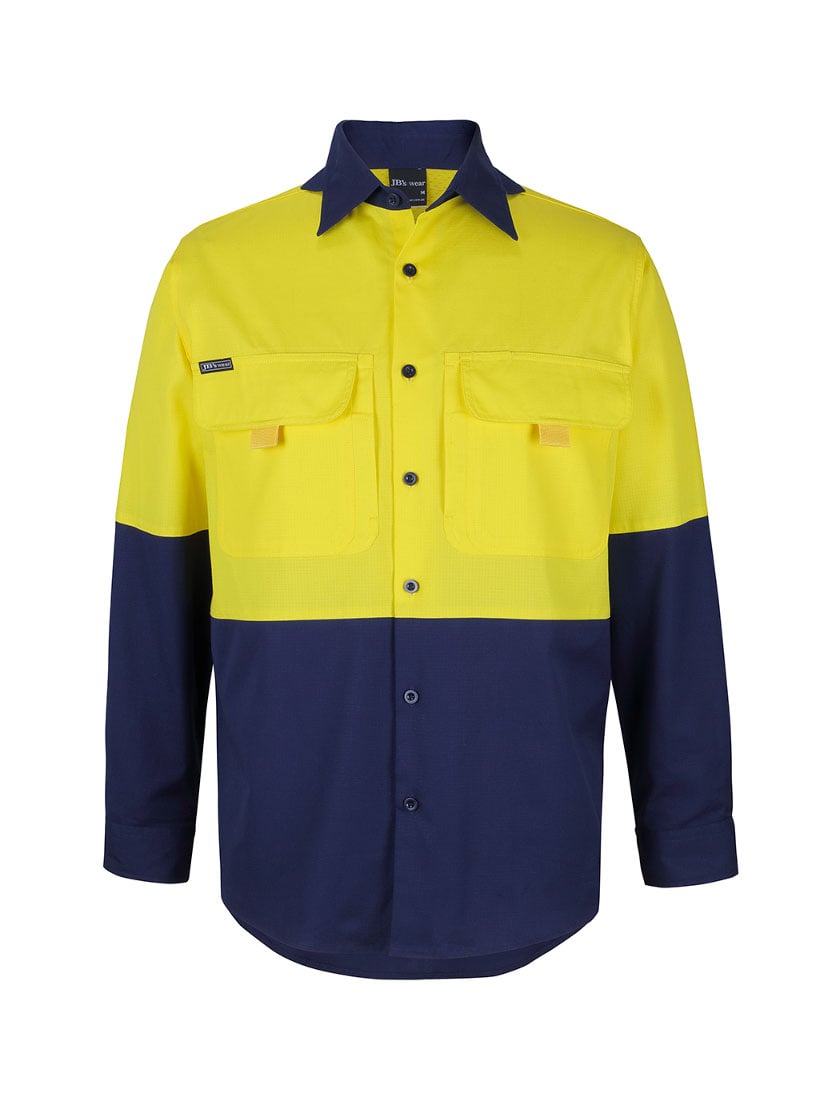 Hi Vis Ripstop Long Sleeve Fishing Shirt