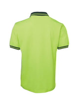 Hi Vis Short Sleeve Cotton Back Polo