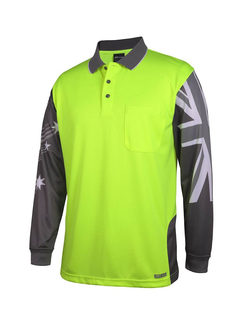 Hi Vis Long Sleeve Southern Cross Polo