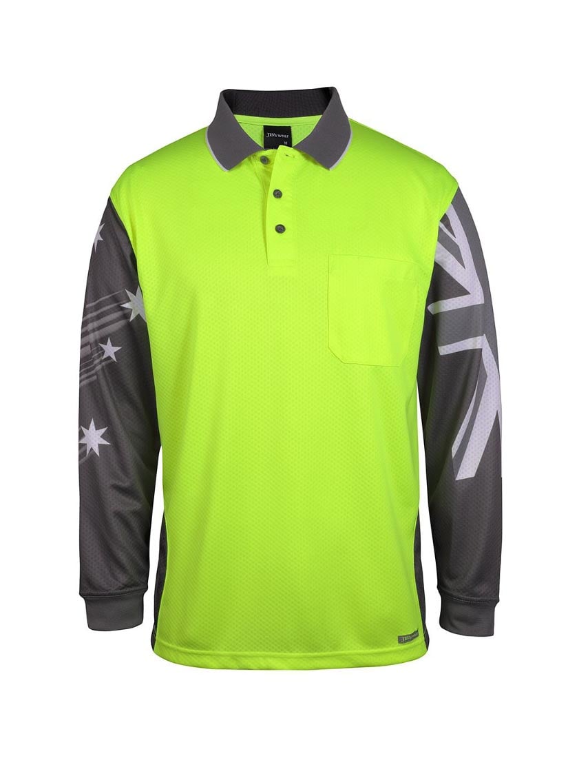 Hi Vis Long Sleeve Southern Cross Polo