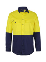 Hi Vis Long Sleeve Stretch Work Shirt