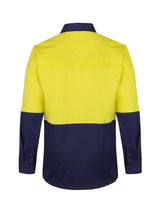 Hi Vis Long Sleeve Stretch Work Shirt