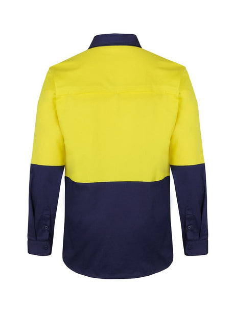 Hi Vis Long Sleeve Stretch Work Shirt