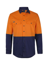 Hi Vis Long Sleeve Stretch Work Shirt