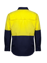 Hi Vis Long Sleeve 150G Close Front Shirt