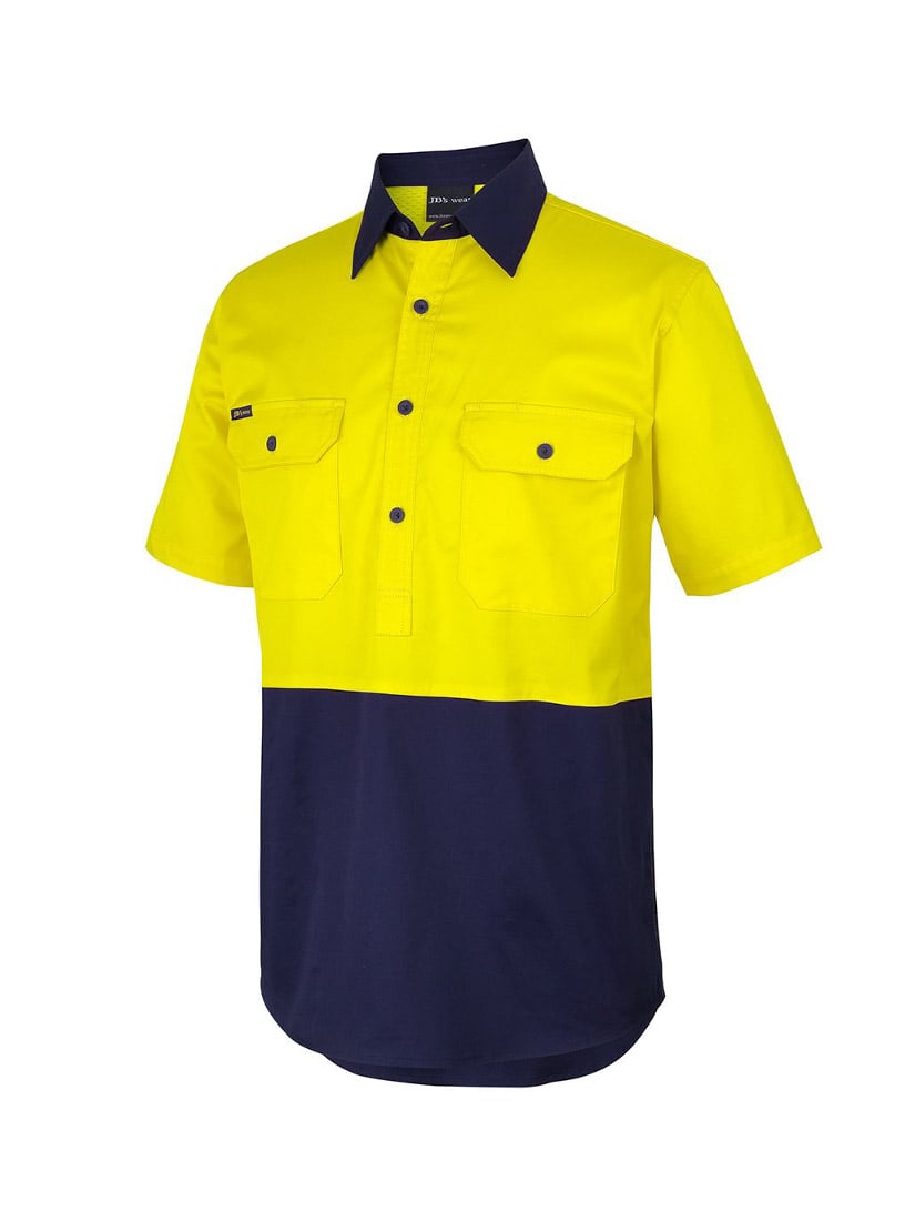 Hi Vis Short Sleeve 150G Close Front Shirt