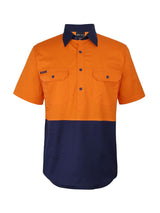 Hi Vis Short Sleeve 150G Close Front Shirt