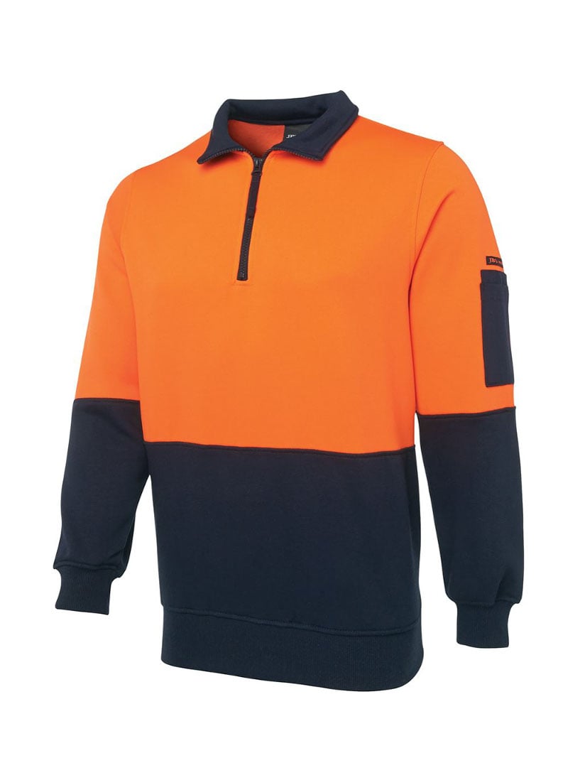 Hi Vis 1/2 Zip Fleecy