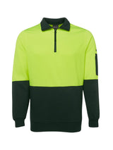 Hi Vis 1/2 Zip Fleecy