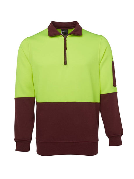 Hi Vis 1/2 Zip Fleecy