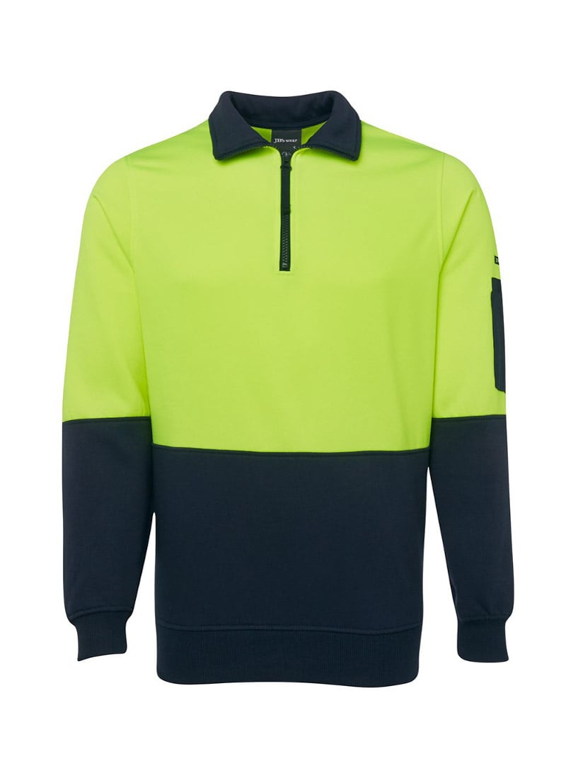 Hi Vis 1/2 Zip Fleecy