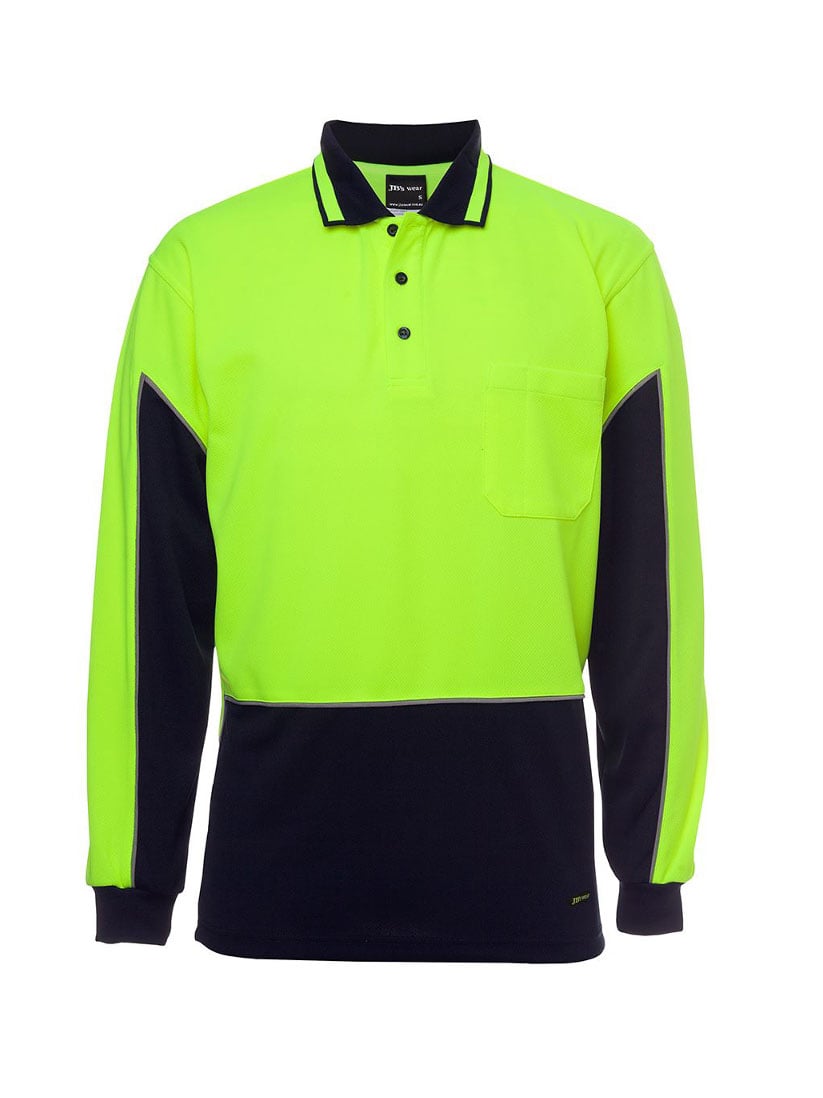 Hi Vis Long Sleeve Gap Polo