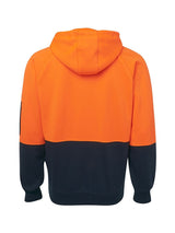 Hi Vis Full Zip Fleecy Hoodie