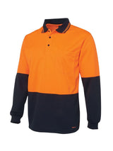 Hi Vis Long Sleeve Traditional Polo