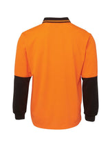 Hi Vis Long Sleeve Traditional Polo