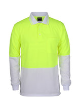 Hi Vis Long Sleeve Traditional Polo