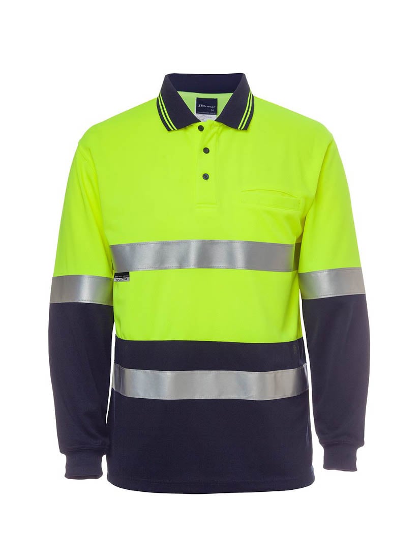 Hi Vis Long Sleeve D+N Traditional Polo