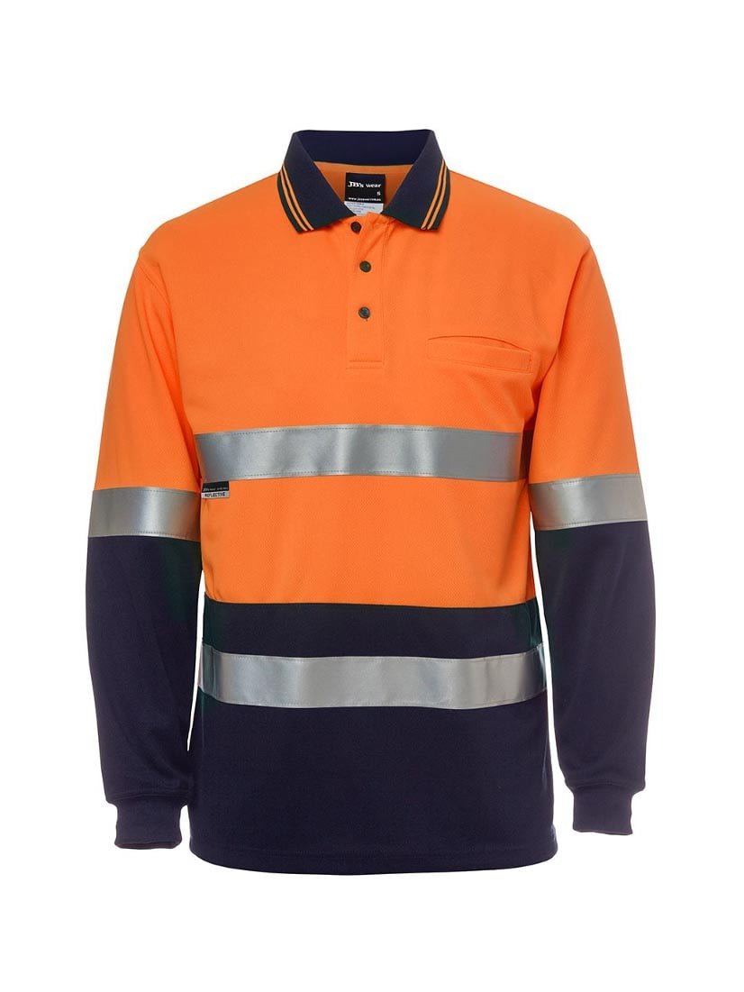 Hi Vis Long Sleeve D+N Traditional Polo