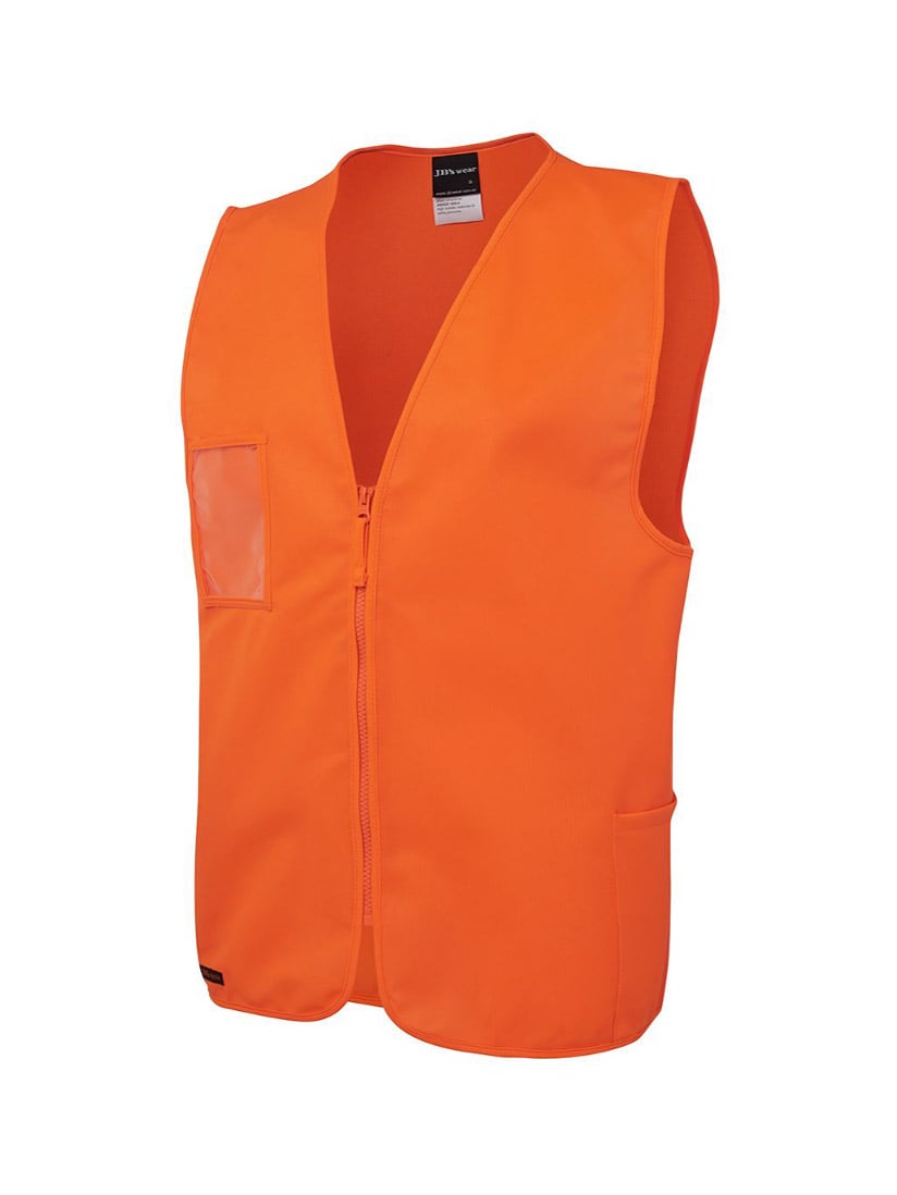 Hi Vis Zip Safety Vest