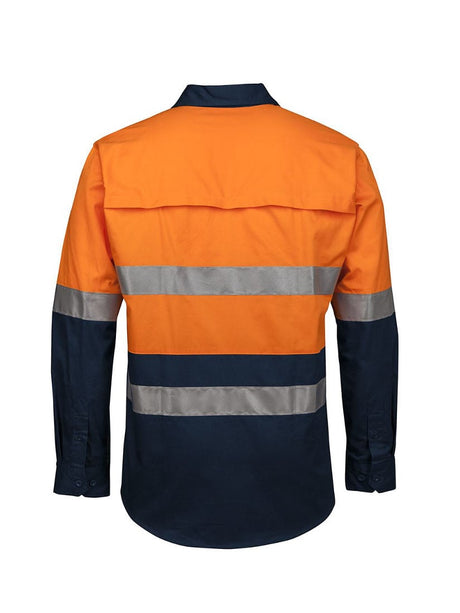 Hi Vis Long Sleeve D+N 150G Close Front Shirt