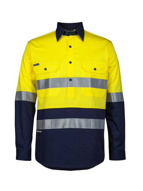 Hi Vis Long Sleeve D+N 150G Close Front Shirt