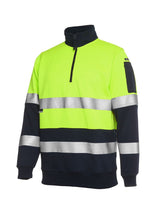 Hi Vis D+N 1/2 Zip Fleecy