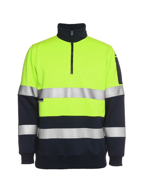 Hi Vis D+N 1/2 Zip Fleecy