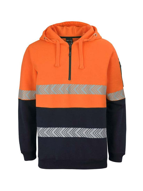 Hi Vis 1/2 Zip Segmented Tape Hoodie