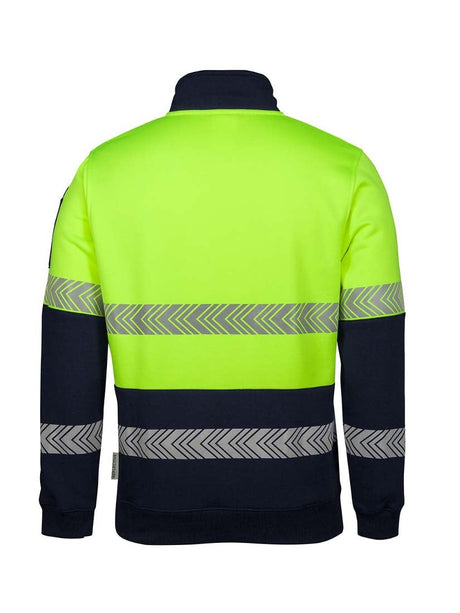 Hi Vis 1/2 Zip Segmented Tape Fleecy