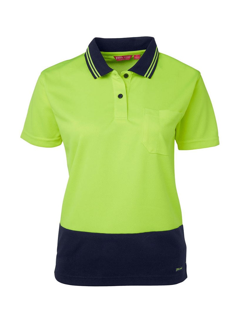 Ladies Hi Vis Short Sleeve Comfort Polo