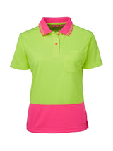 Ladies Hi Vis Short Sleeve Comfort Polo