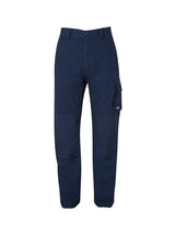 JB's Wear - Navy blue canvas cargo pants with reinforced knees and a side cargo pocket.