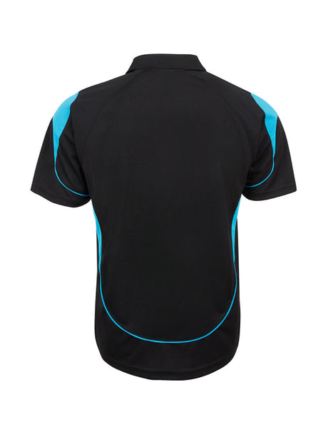 JB's Wear - Black and blue short-sleeved polo shirt.